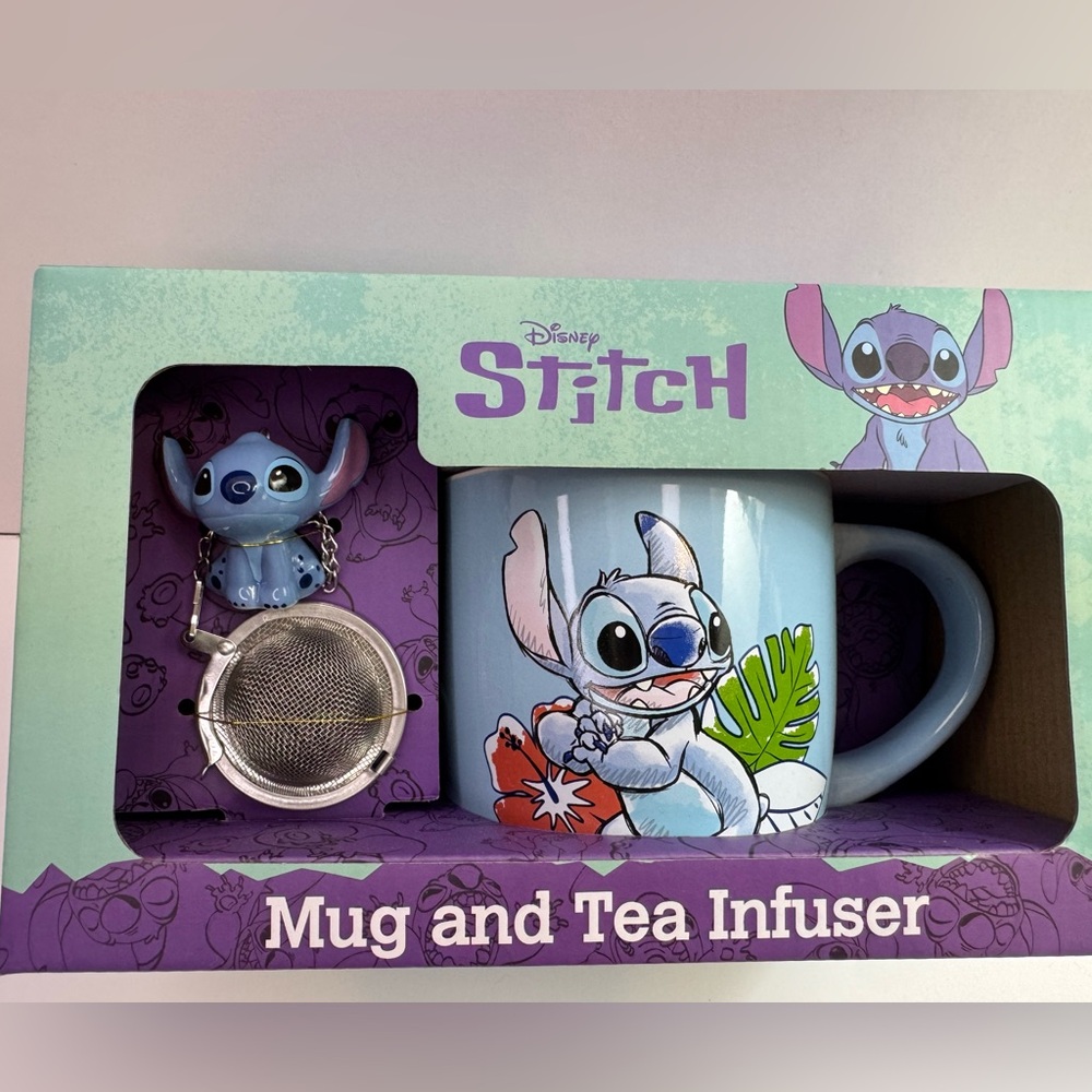 Disney Stitch Mug and Tea Infuser Set